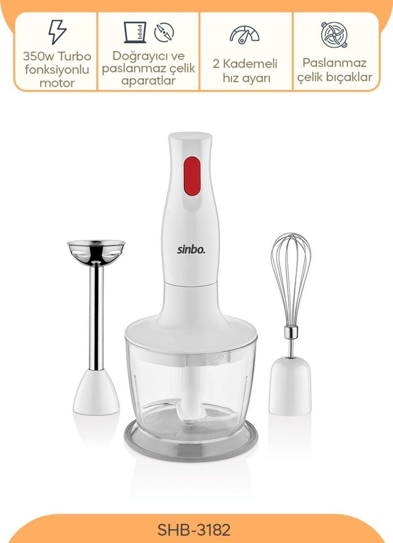 SHB-3182 3'lü  El Blender Seti