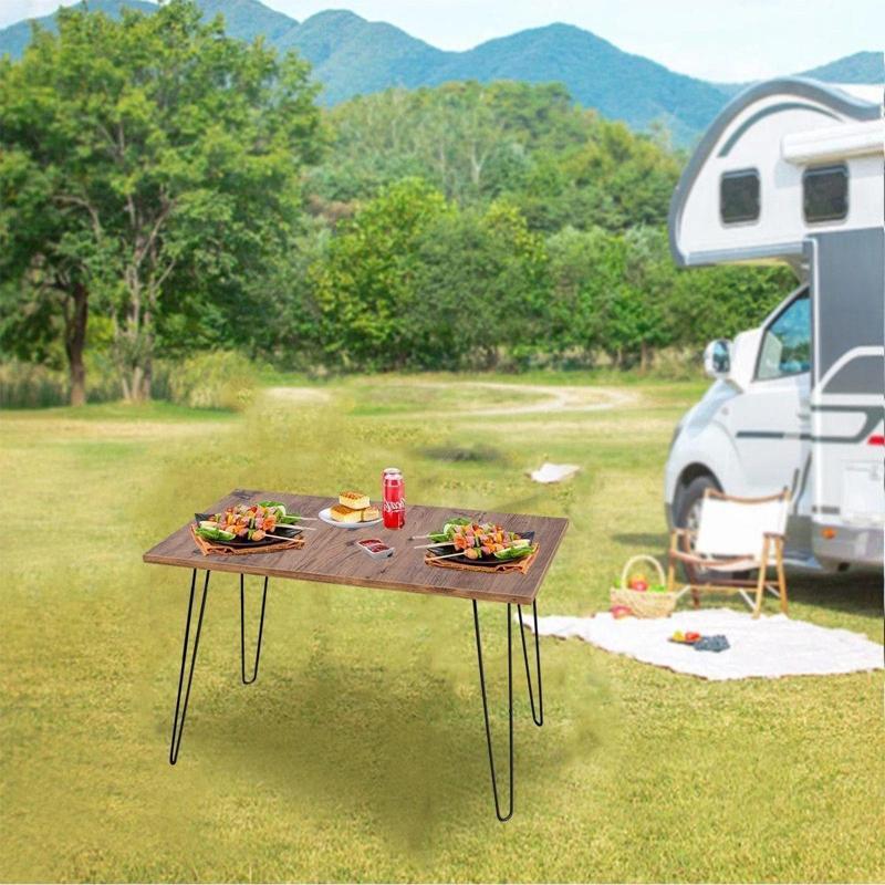 Katlanır Metal Ayaklı Piknik Sehpası-Orta Sehpa