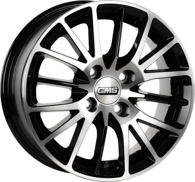 -456-04 6.0x14"-4x100 ET35 67.2 Diamond Black Gloss Jant (4 Adet)
