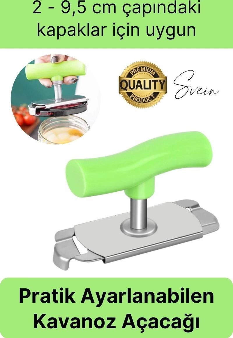 Pratik Kavanoz Kapağı Açacağı Ölçülü Ayarlanabilir Kolay Metal Şişe Kapak Açıcı Plastik Tutacak