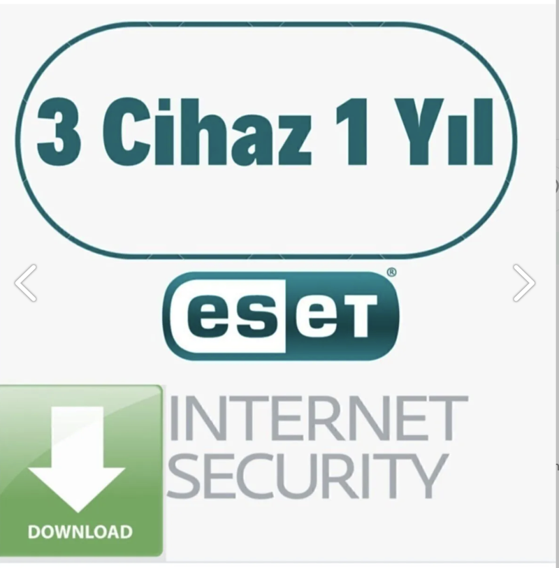 Eset İnternet Security 3 Cihaz 1 Yıl ( Dijital Teslimat)