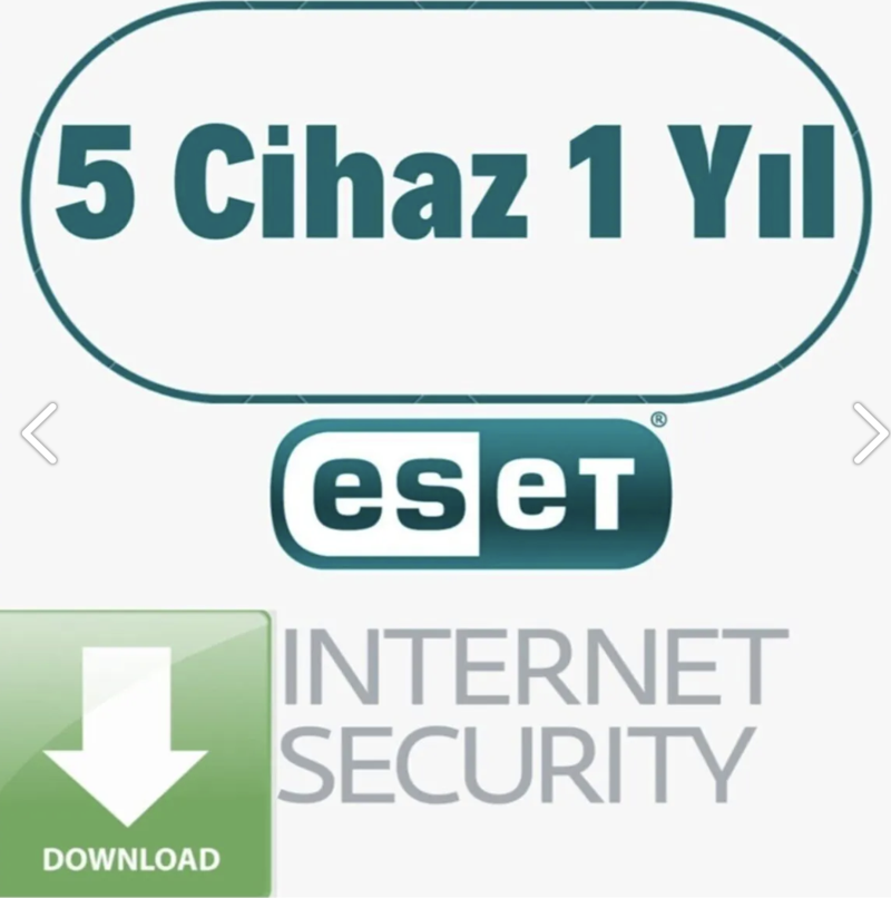 Eset İnternet Security 5 Cihaz 1 Yıl ( Dijital Teslimat)