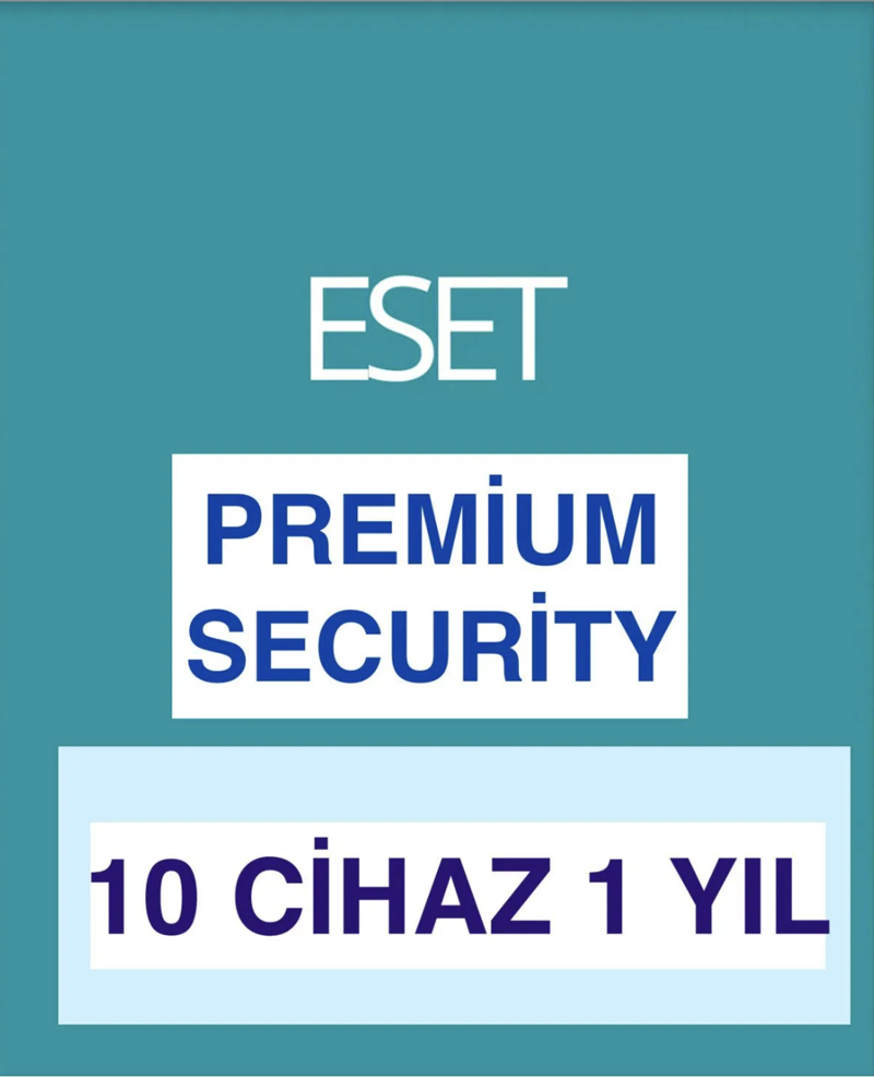 Eset Premium Security 10 Cihaz 1 Yıl ( Dijital Teslimat)