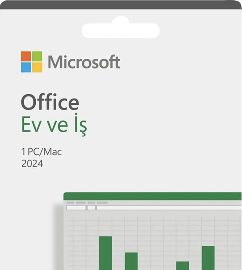 Office Ev ve İş 2024 Türkçe PC/MAC (Dijital İndirilebilir Lisans)