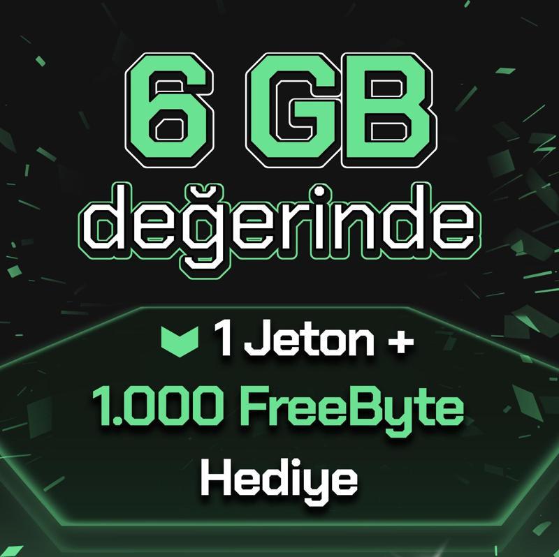 1.000 FreeByte + 1 Jeton