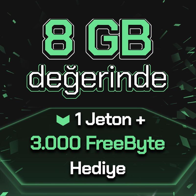 3.000 FreeByte + 1 Jeton