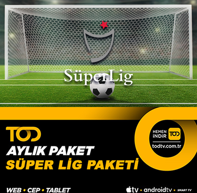 Süper Lig Paketi - Aylık (web-cep-tablet-smart tv-android tv-apple tv)+Eğlence Paketi