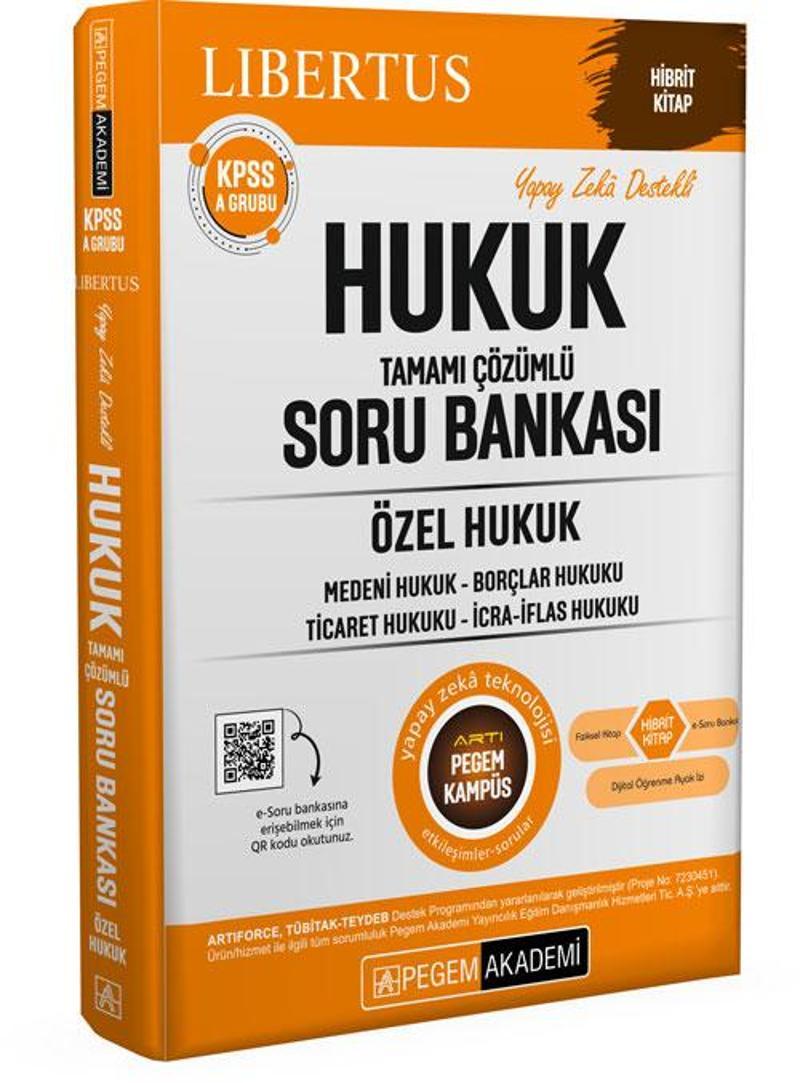 Pegem 2025 KPSS A Grubu Hukuk Özel Hukuk Libertus Soru Bankası Çözümlü Pegem Akademi Yayınları