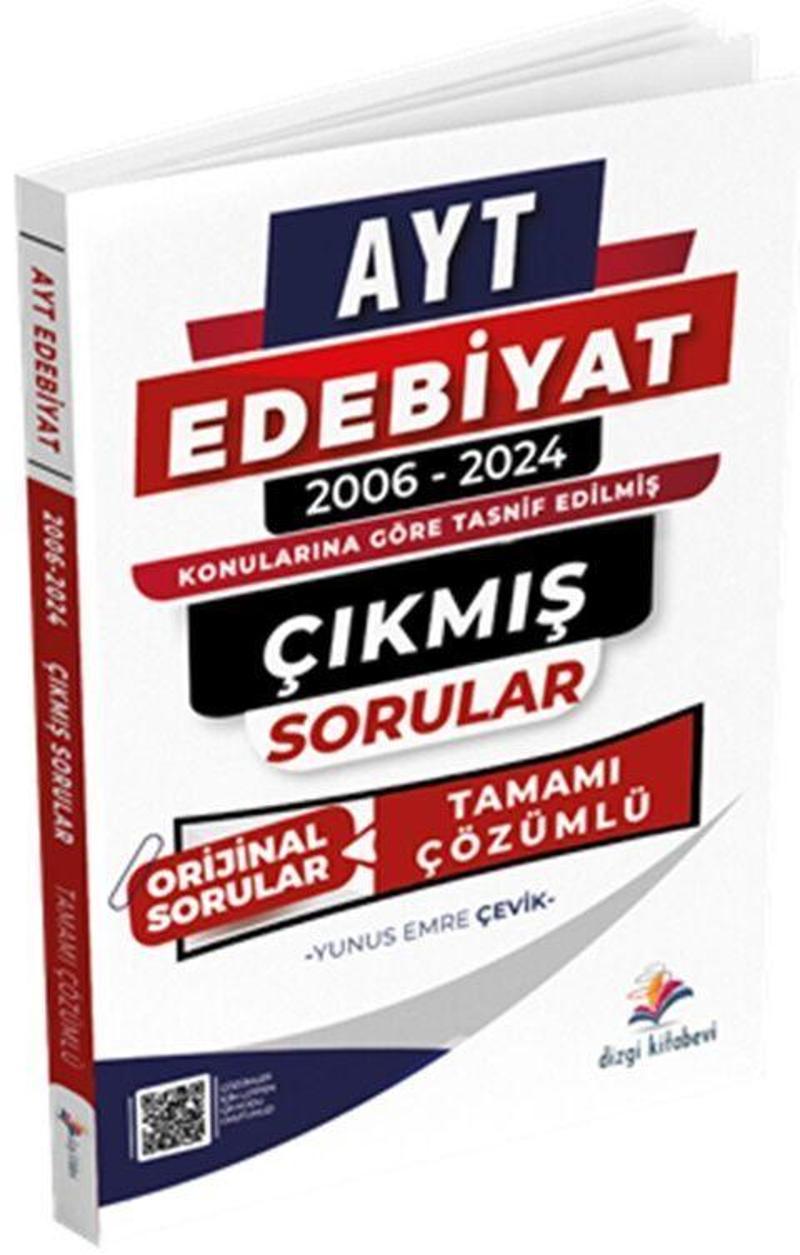 Dizgi Kitap 2025 YKS AYT Edebiyat 2006 - 2024 Çıkmış Sorular Konularına Göre Çözümlü Kitap