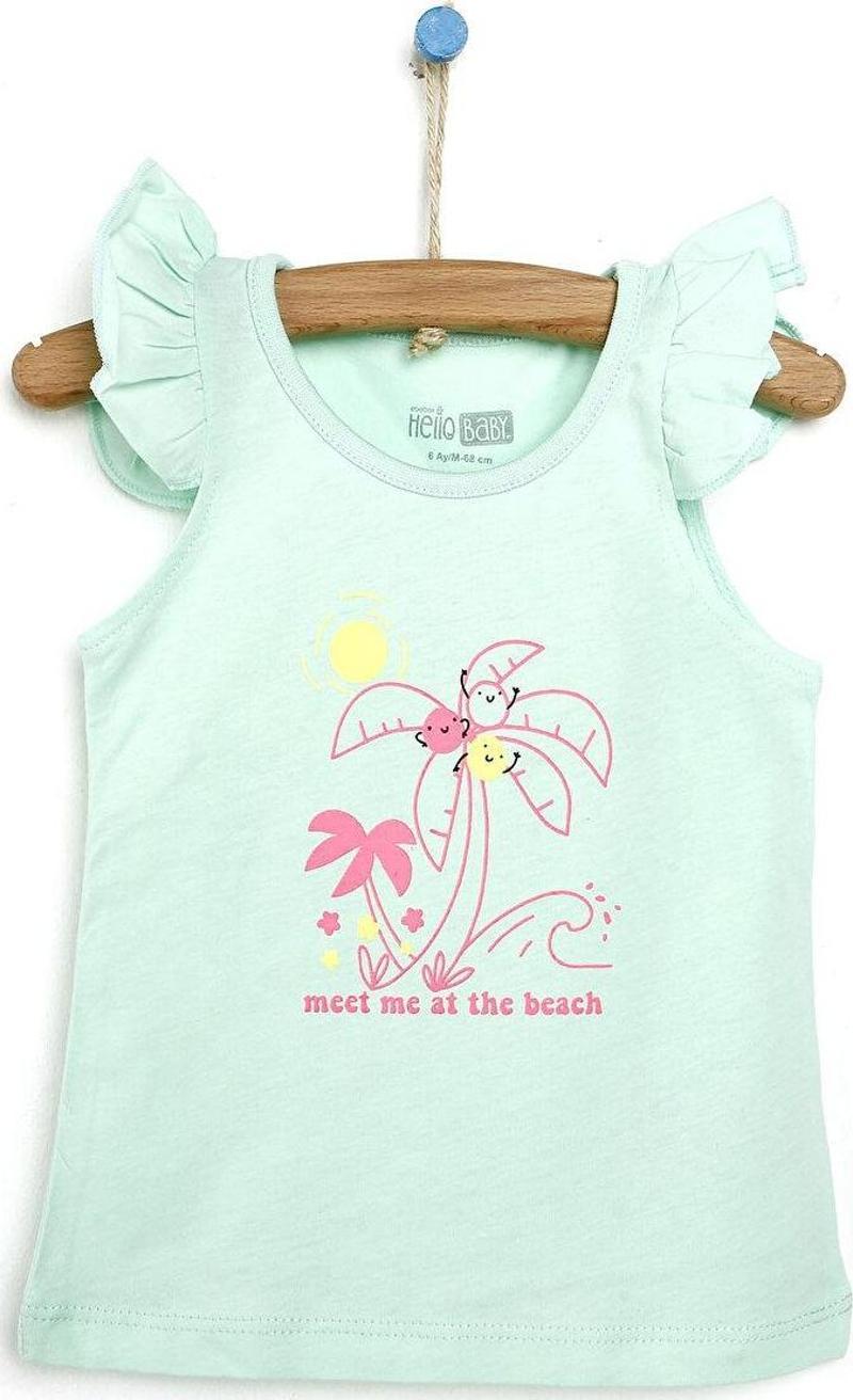 HelloBaby Basic Kız Bebek Atlet Tshirt