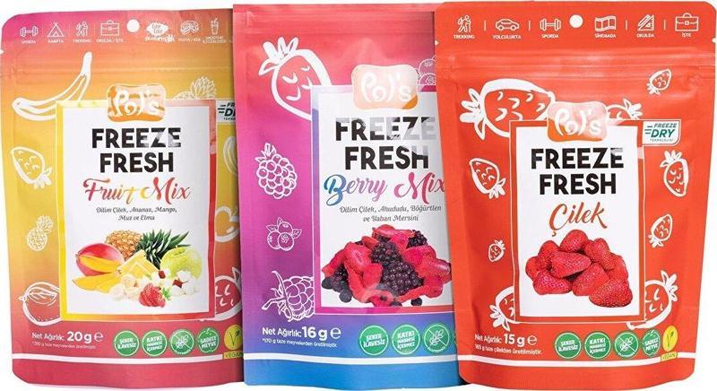 Çilek, Berry Mix ve Fruit Mix Paketi