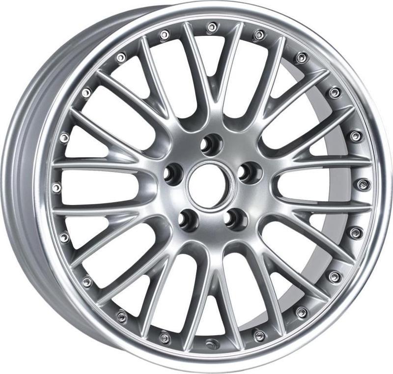 -E441-16 8.0x18-5x112 ET45 66.45 Silver Lip Polished Jant (4 Adet)