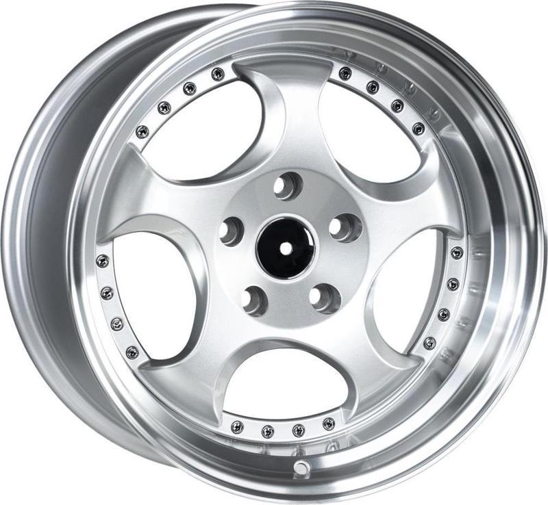 -L2384-01 8.5x17" -5x120 ET28 72.6 Silver Lip Polish-Chrome R Jant (4 Adet)