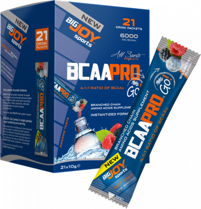 Bigjoy BCAA Pro Go! 4:1:1 Aromalı 21 Adet x 10 gr. (210 gr) - Orman Meyvesi