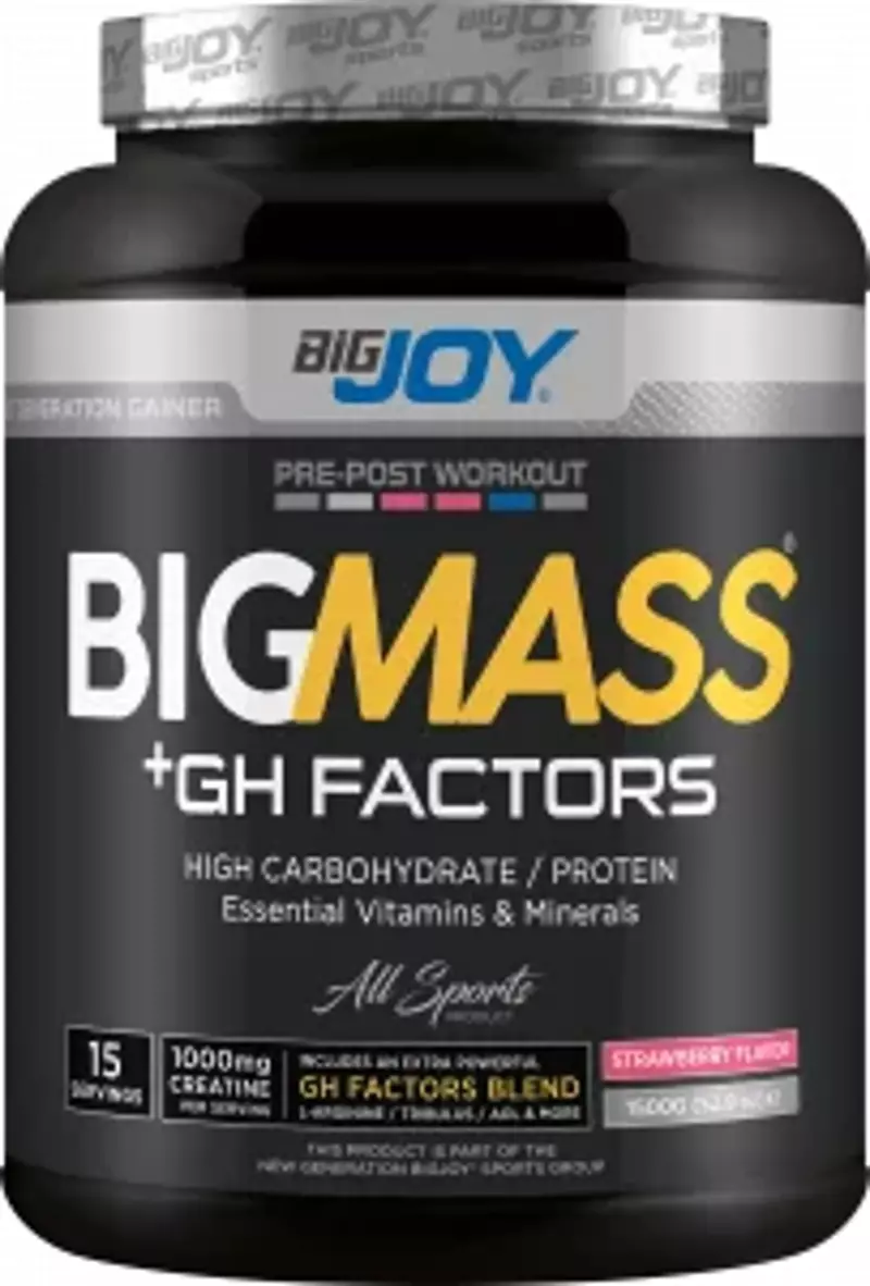 Bigjoy BigMass +Gh Factor Aromalı 1500 gram - Çilek