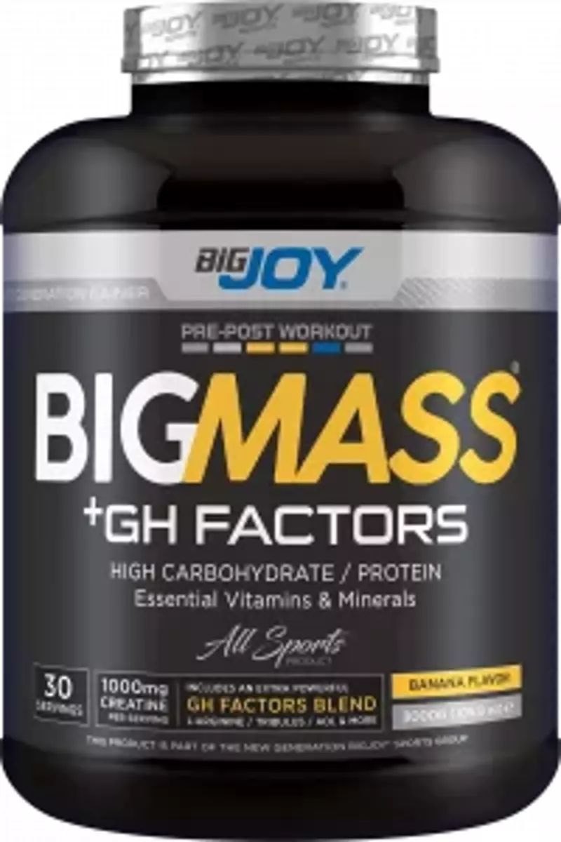 Bigjoy BigMass +Gh Factors Aromalı 3000 gram - Muz