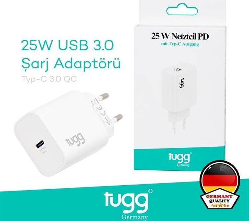 Akıllı Şarj Başlık 25W Isı ve Akım Korumalı Hızlı Turbo Sarj Type-C Girişli 104404