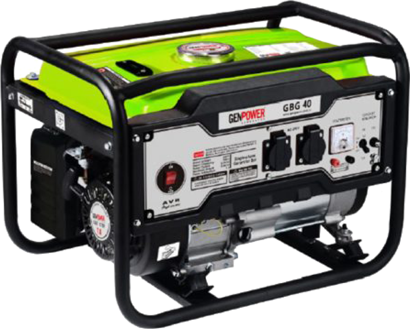 GBG 40 Model 4 kVA, Benzinli, İpli ,Tekerleksiz, Monofaze ( 220 Volt) Portatif Jeneratör