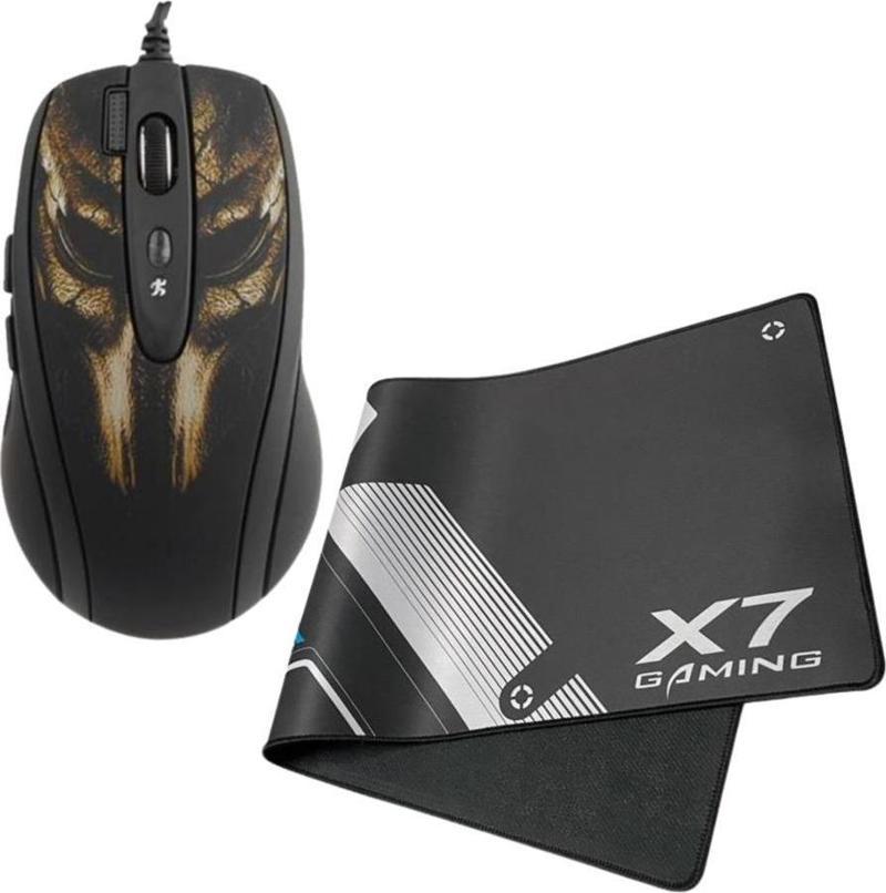 A4 Tech Xl-750Bh Usb Gamer Mouse + XP-70L Extended Gaming Mouse Pad