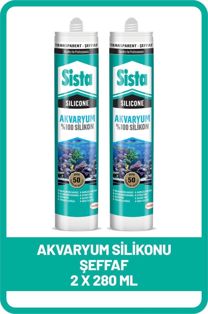 Akvaryum Silikonu Şeffaf, 280 ml x 2 Adet