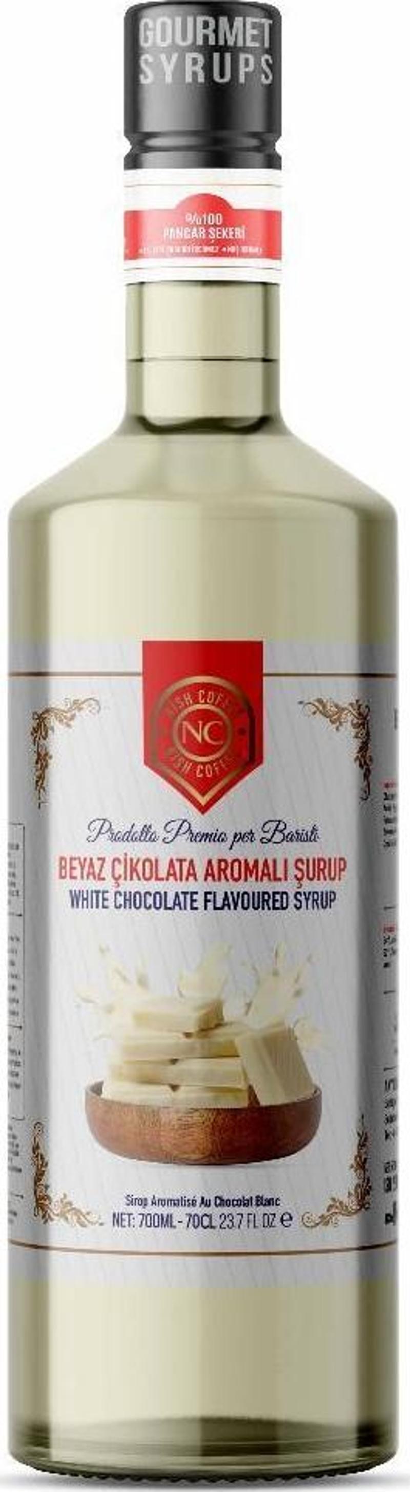 Nish Beyaz Çikolata Aromalı Şurup 700 ML - Pet Şişe