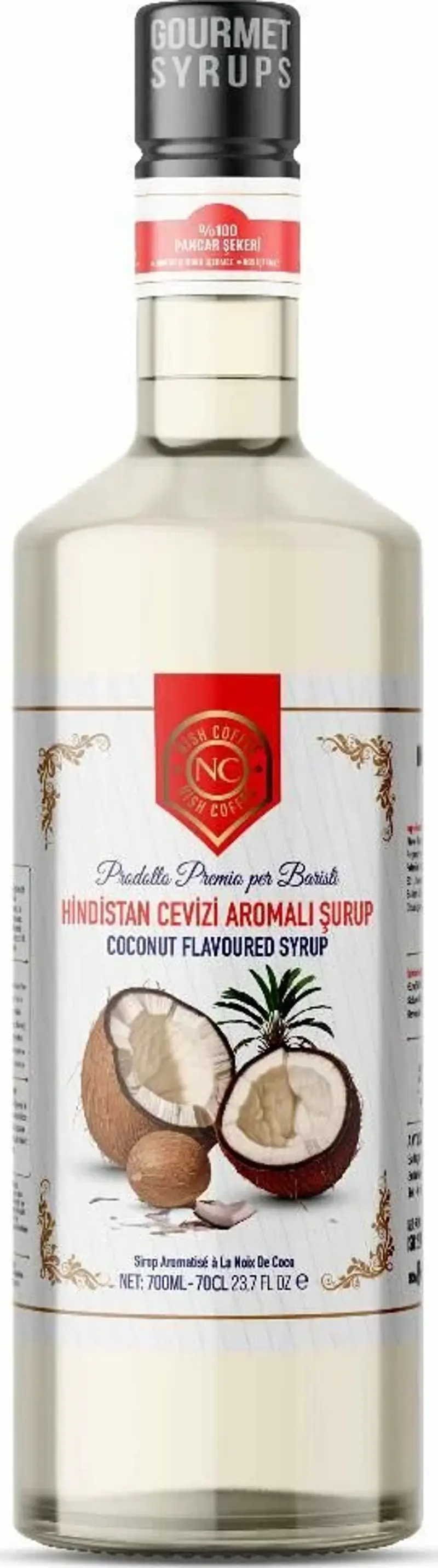 Nish Hindistan Cevizi Aromalı  Şurup 700 ML - Pet Şişe