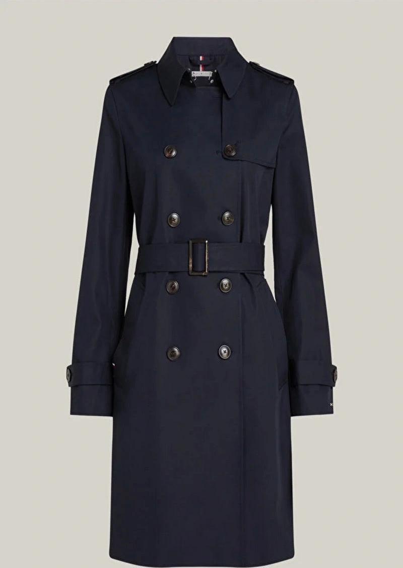 COTTON DB SLIM FIT TRENCH