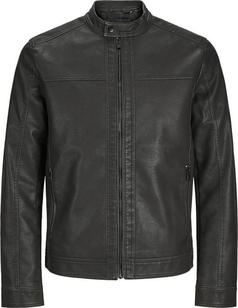 Jack Jones Warner Washed Pu Suni Deri Erkek Ceket 12273244