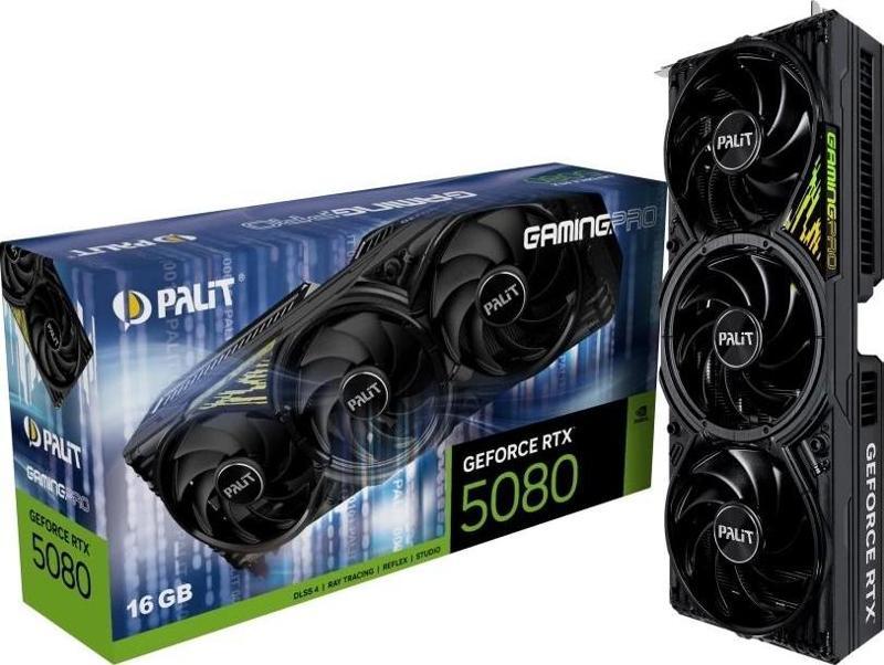 GeForce RTX 5080 GamingPro 16GB DLSS 4 256 Bit GDDR7 Ekran Kartı