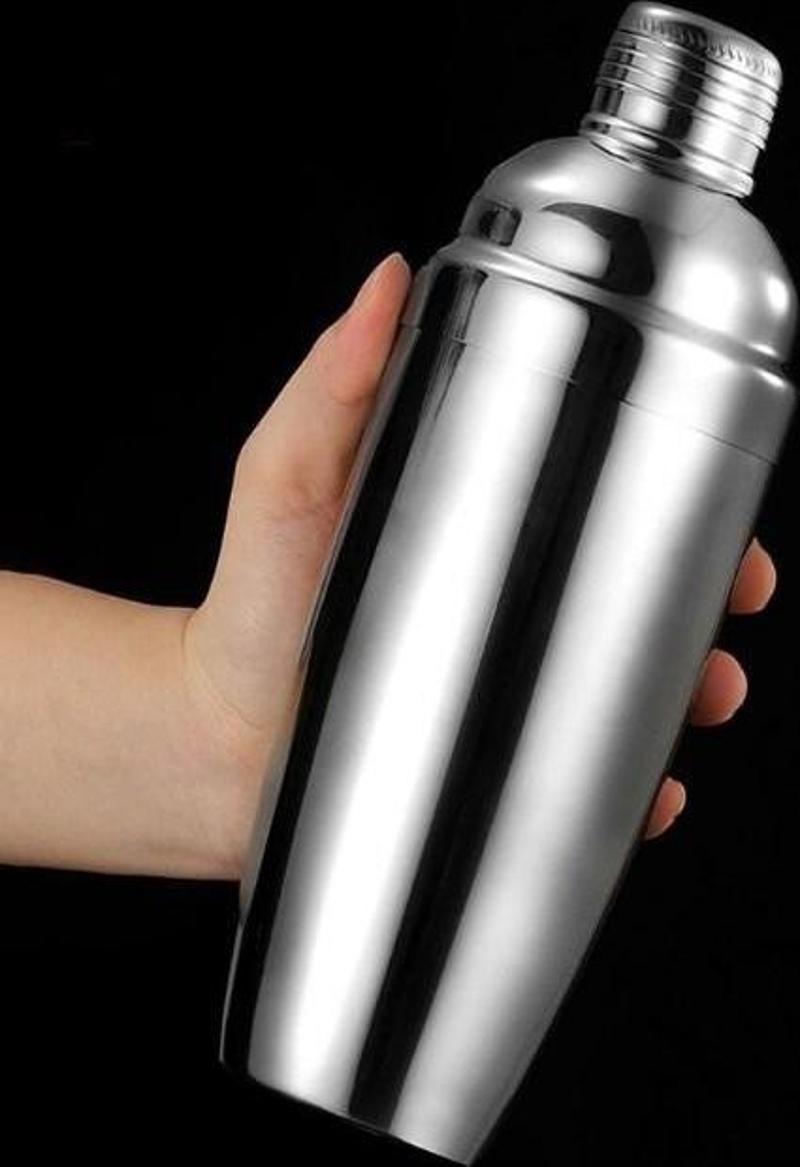 Alkol Kokteyl Karıştırıcı Shaker Kokteyl Hazırlama Kabı Termosu Bardağı Komple Çelik Shaker 500 ml