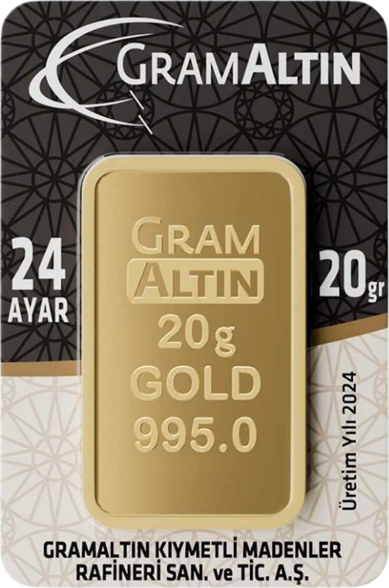 20 gr 24 Ayar 995 Milyem İAR Gram Altın