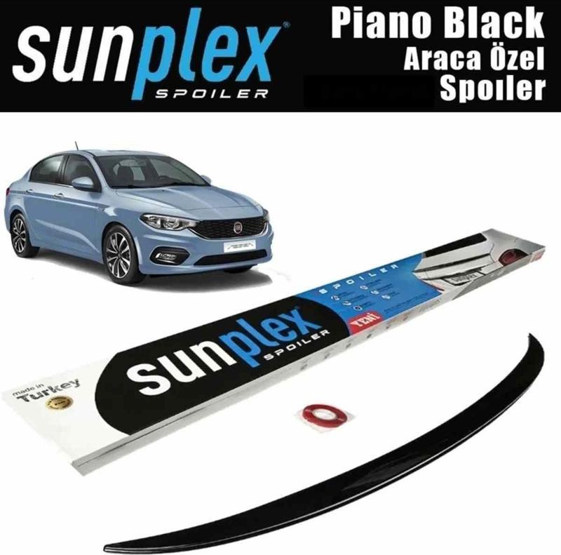 Fiat Egea Spoiler Piano Black 2015-2023 arası modellere uyumlu Sunplex