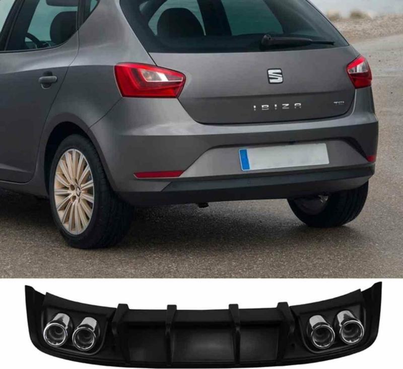 Seat İbiza 6j 4 çıkış görünümlü amg difüzör pianoblack 2013-2017 arası modeller