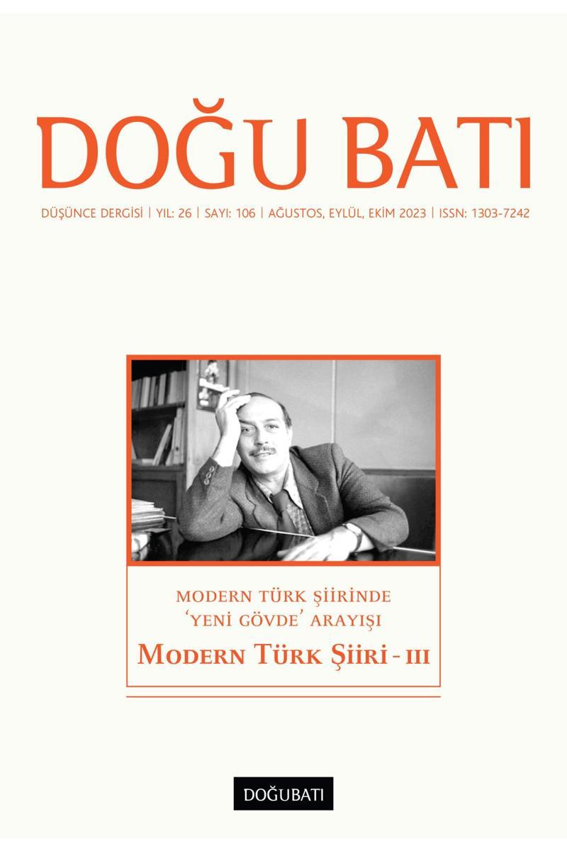 Doğu Batı Sayı 106: Modern Türk Şiiri - III