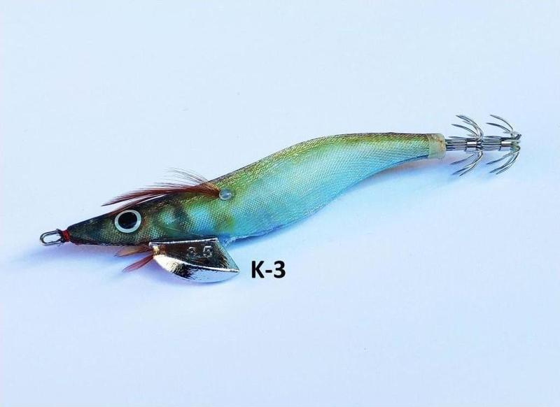 Glow 20 gr Squid Jig Fosforlu, Kurşunlu Kalamar Zokası K-3