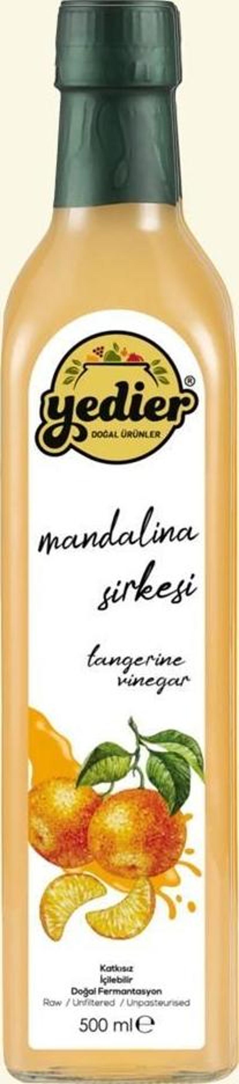 İçilebilir Doğal Fermantasyon Katkısız Mandalina Sirkesi 500ml (Mandarin)