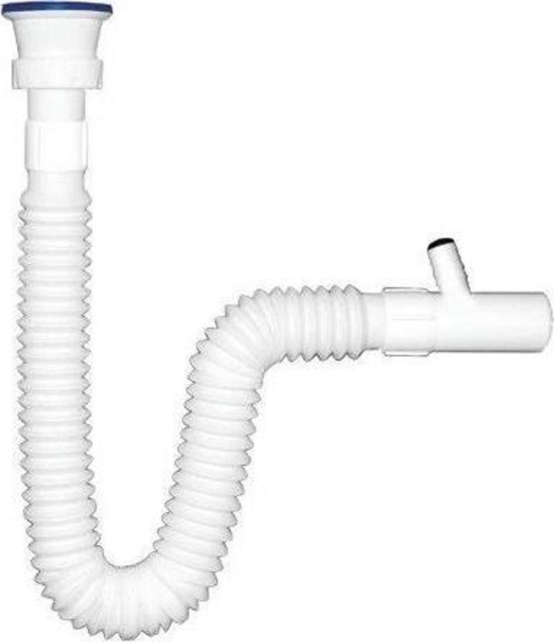 Çamaşır Çıkışlı Lüx Körüklü Lavabo Sifon