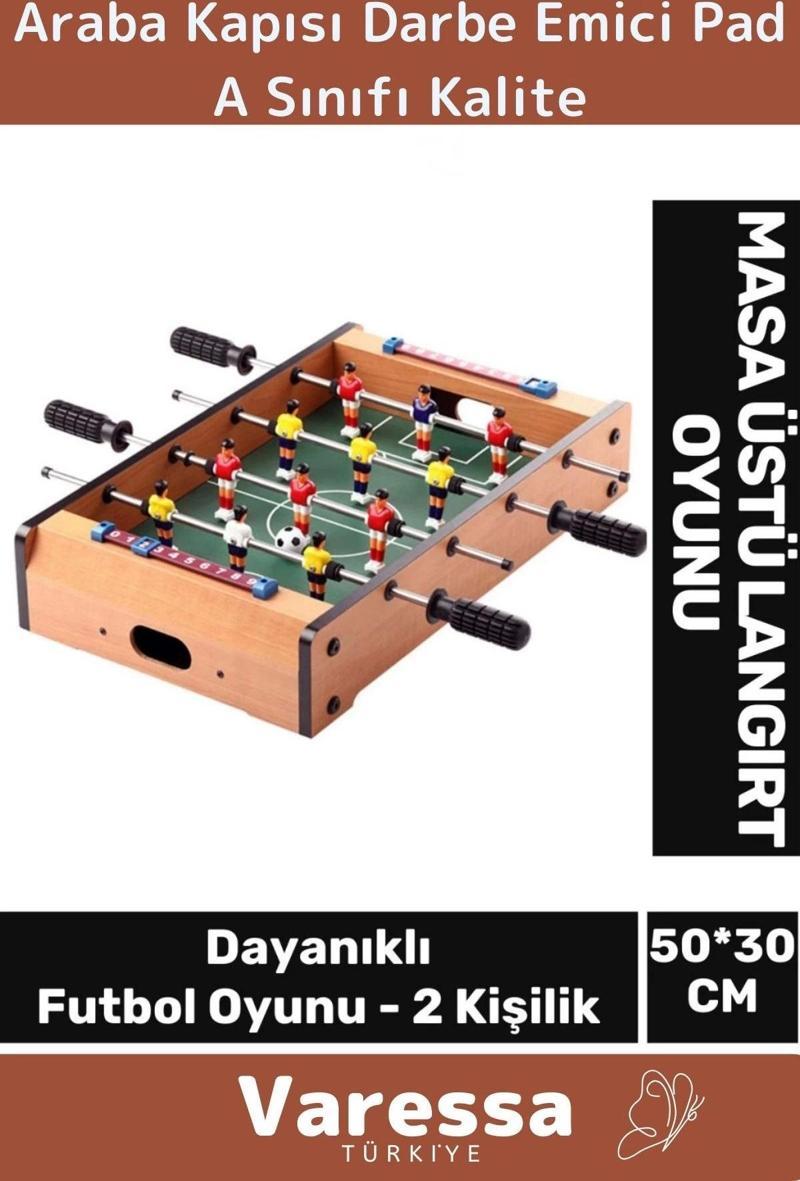 Premium Oyun Serisi Dayanıklı Futbol Ahşap Mini Masa Üstü Maçı Oyunu Hokey Langırt 50*30cm