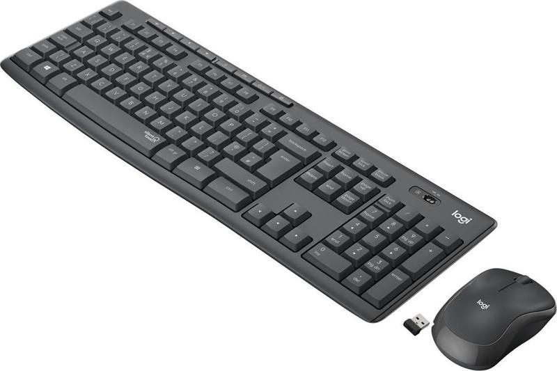 LOGITECH MK295 Kablosuz Q Trk Sessiz Siyah Multimedya Klavye - Mouse Set