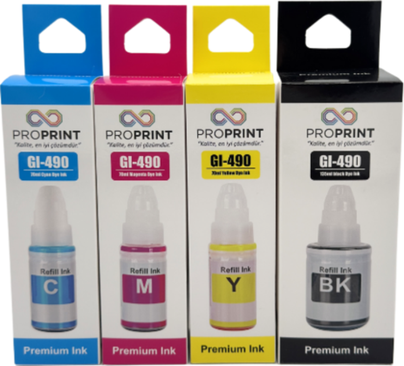 Canon G2411 4 Renk Mürekkep 135 ML - 70 ML GI-490