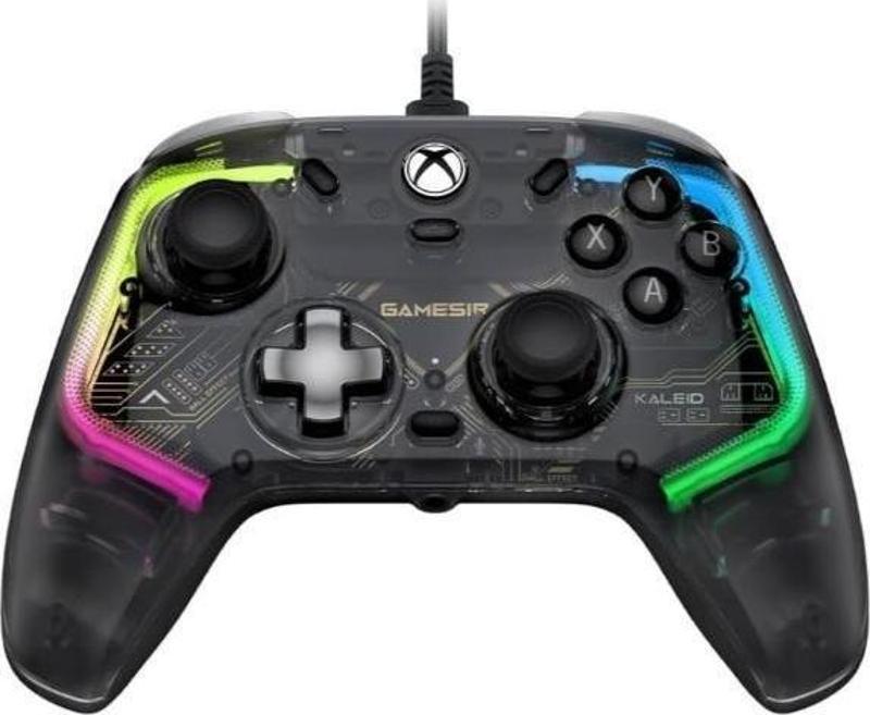 KALEID Kablolu Hall Effect Controller Xbox Series X|S, Xbox One ve Windows Şeffaf Siyah