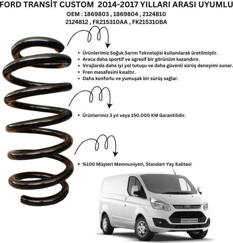 ST110126F - 2014-2017 Ford Transit Custom Ön Helezon Yay Takımı (2 Adet)