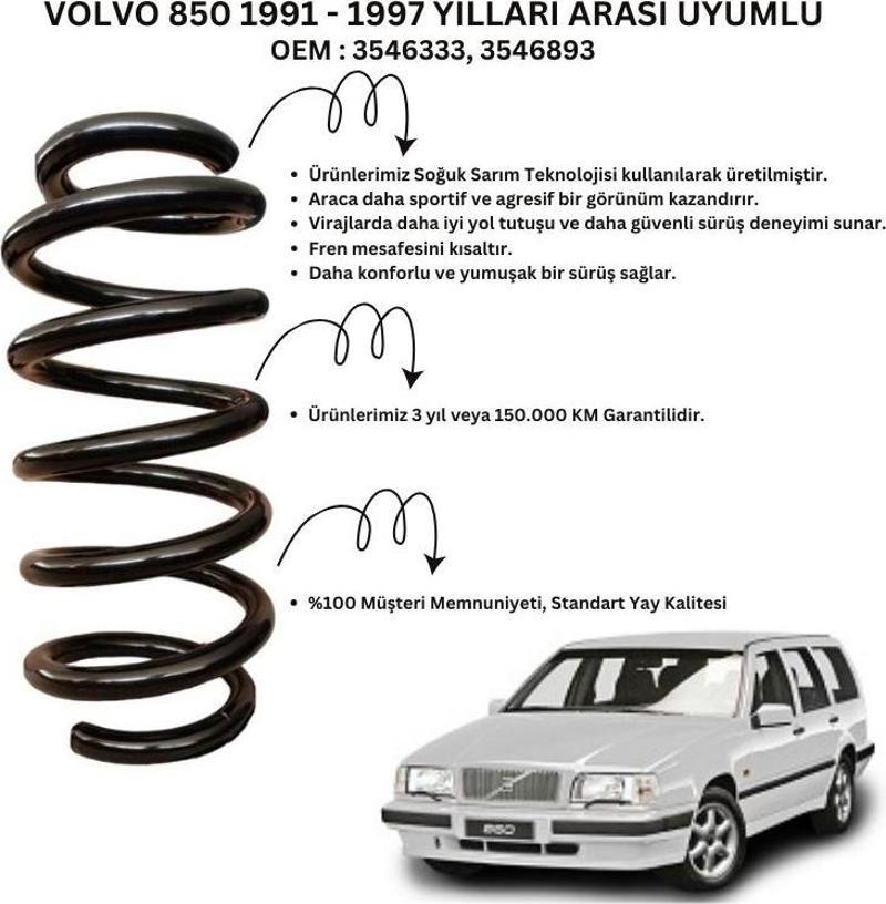 ST135010R - 1991-1997 Volvo 850 Arka Helezon Yay Takımı (2 Adet)