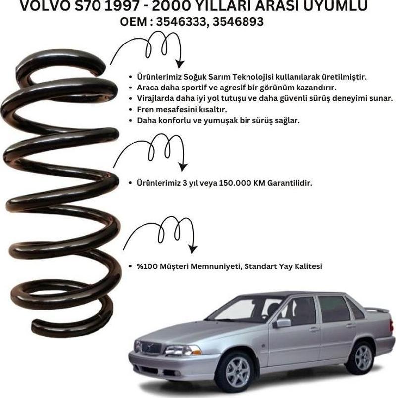 ST135010R - 1997-2000 Volvo S70 Arka Helezon Yay Takımı (2 Adet)