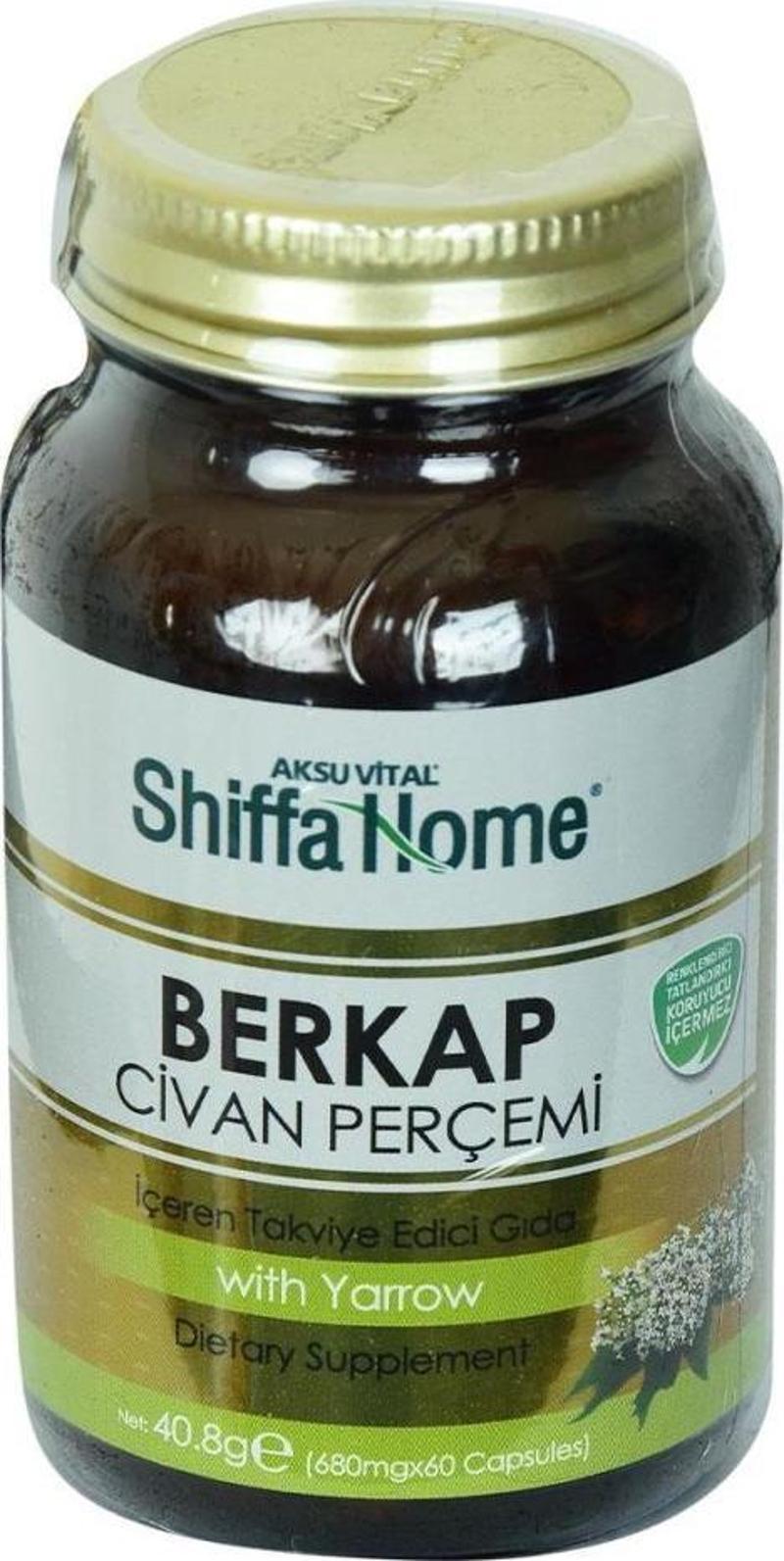 Shiffa Home Berkap Civan Perçemi Kapsülü Yarrow 680 Mg x 60Ad
