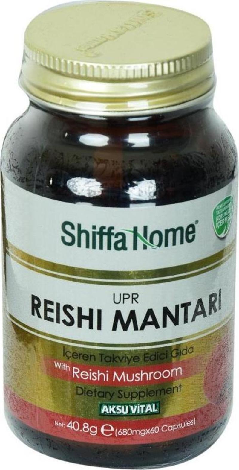 Shiffa Home UPR Reishi Mantarı Diyet Takviyesi 680Mg x 60 Kapsül