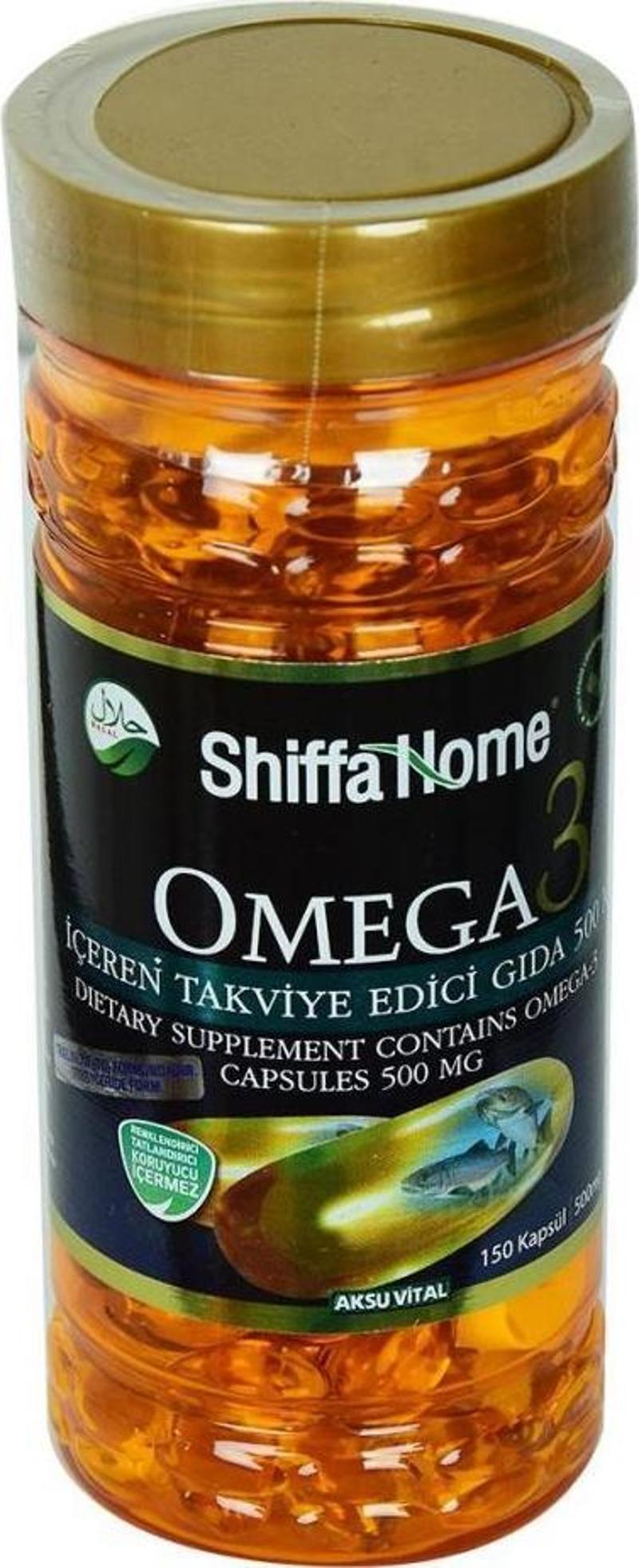 Shiffa Home Omega 3 Yumuşak Kapsülü Softgel 500 Mg x 150 Kapsül