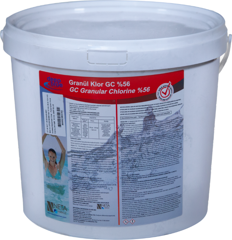 GC 25 Kg Chlor Stabilize Diklor Granül %56 Aktif Klor - Granular Chlorine-ToptancıyızBiz