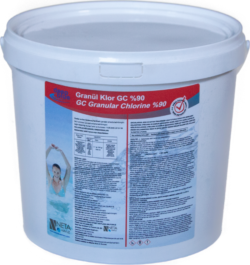 GC 5 Kg Chlor Stabilize Triklor Granül %90 Aktif Klor - Granular Chlorine-ToptancıyızBiz