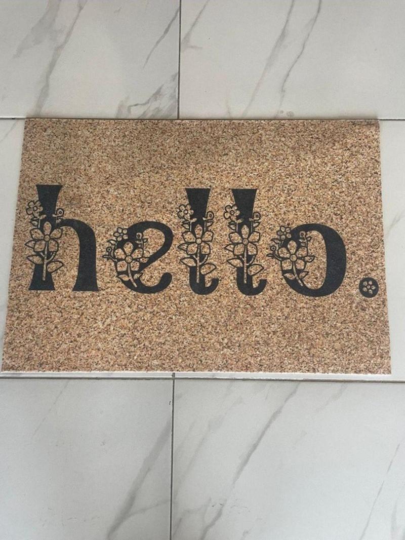 Kapı Önü Paspas Hello Yazılı Çok Amaçlı Kapı Önü Paspas